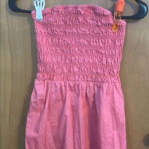 Old Navy Coral Pink Sundress Smocked Sleeveless Maxi